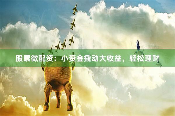 股票微配资：小资金撬动大收益，轻松理财